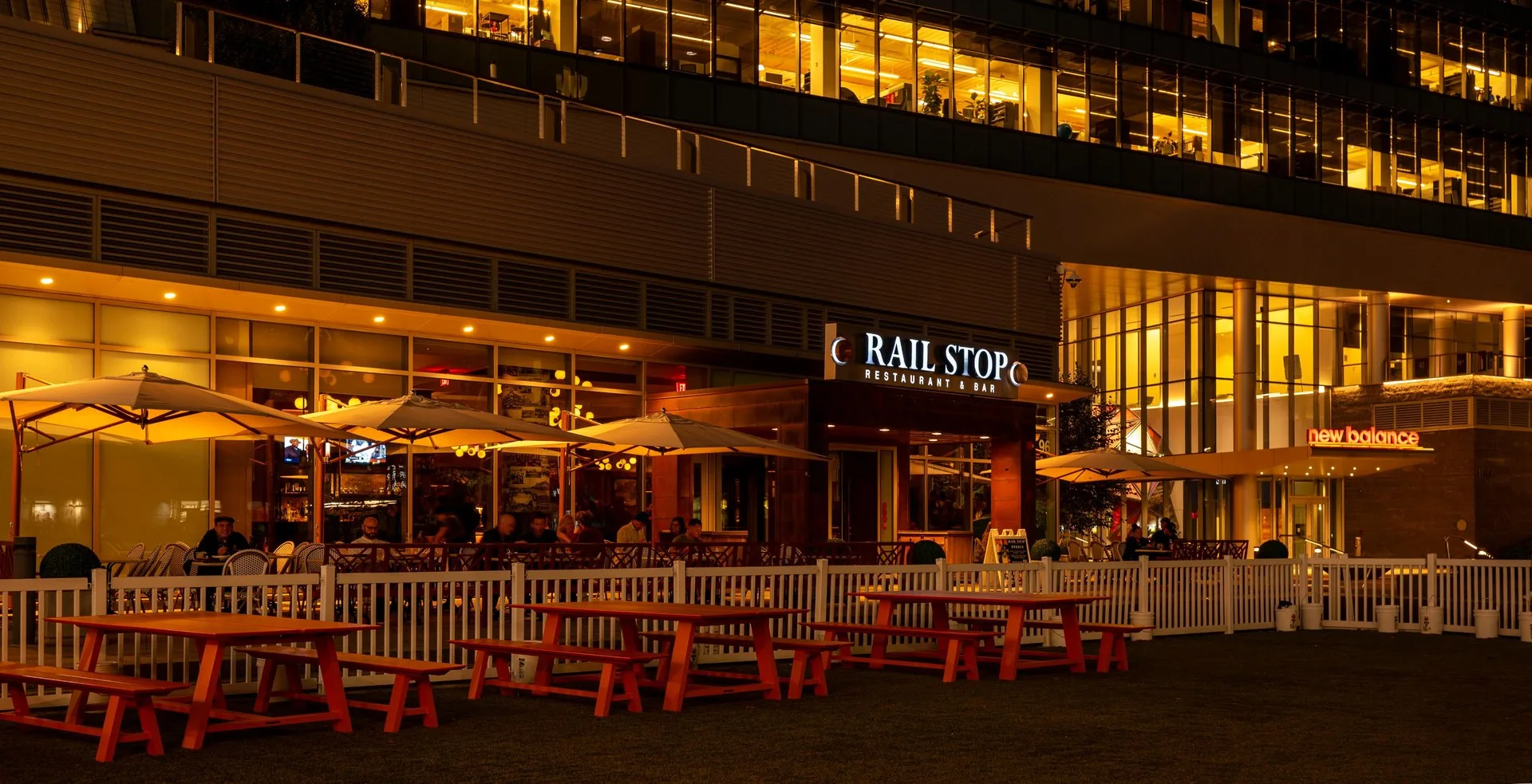 The Railstop Restaurant & Bar – a perfect blend of casual dining, craft drinks, and neighborhood charm.